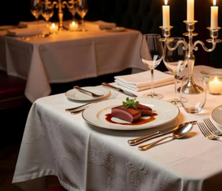 Dîner gastronomique à la bougie dans une ambiance chaleureuse